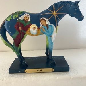 Trail of Painted Ponies Enesco 2013 “Faith” Holy Family Figurine Retired EUC